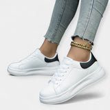 Stela - Weisse Leder Sportschuhe