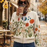 Wrenna - Wildblumenwiese Zip-Cardigan