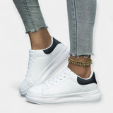 Stela - Weisse Leder Sportschuhe