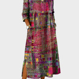 Inaya - Denim-Kleid mit Ethno-Patchwork