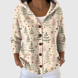 Agathe - Bequemer Cardigan mit Kapuze aus Strick