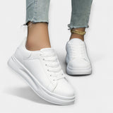 Stela - Weisse Leder Sportschuhe