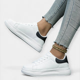 Stela - Weisse Leder Sportschuhe