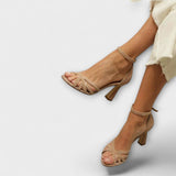 Reinhilde - Nude Stiletto-Sandaletten