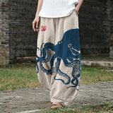 Amandine – Weite Hose mit maritimem Muster