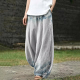 Albertine – Hellgraue Weite Hose