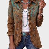 Grace - Jacke mit Volants im Paisley-Muster