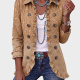 Chloe - Jacke mit Rüschen im westlichen Muster