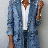 Harper - Jacke mit Spitzen-Einsätzen