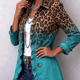 Emma - Jacke mit Rüschen im Ombre-Look mit Leopard