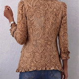 Madison - Vintage Bohemian Blumenmuster Rüschjacke