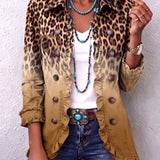 Emma - Jacke mit Rüschen im Ombre-Look mit Leopard