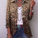 Abigail - Jacke mit Rüschen im Leopardenmuster